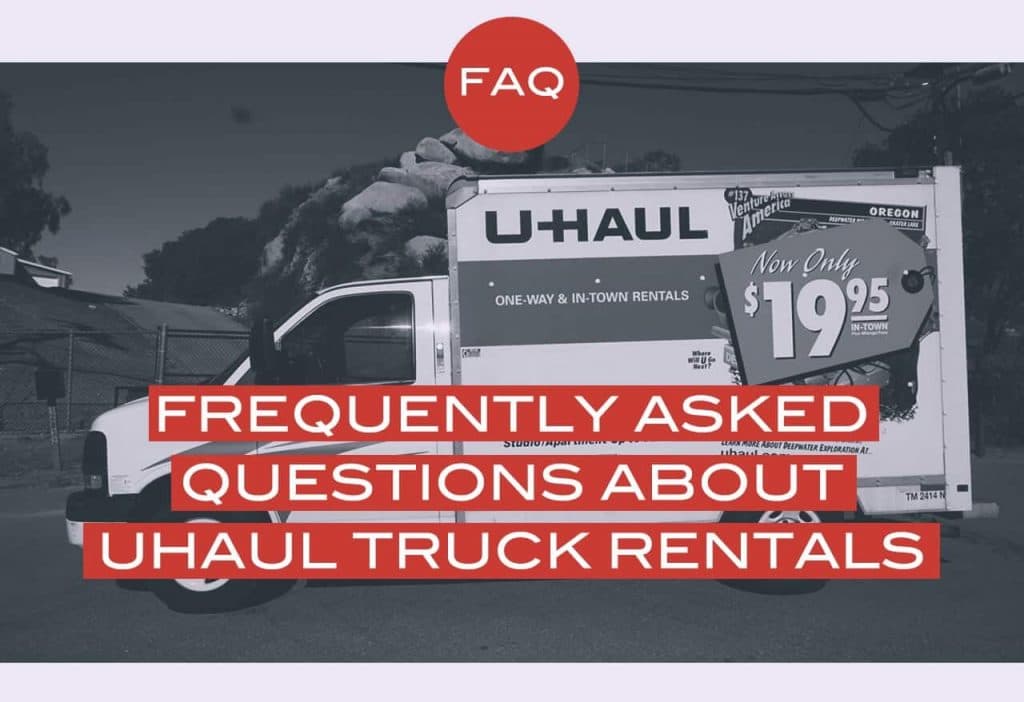 Frequently Asked Questions About U-Haul Truck Rentals background image