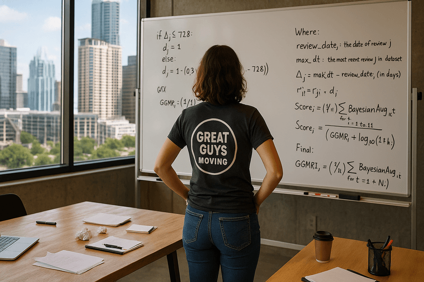 Our data scientist working on the years of experience formula