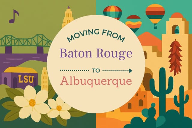 Moving from Baton Rouge to Albuquerque