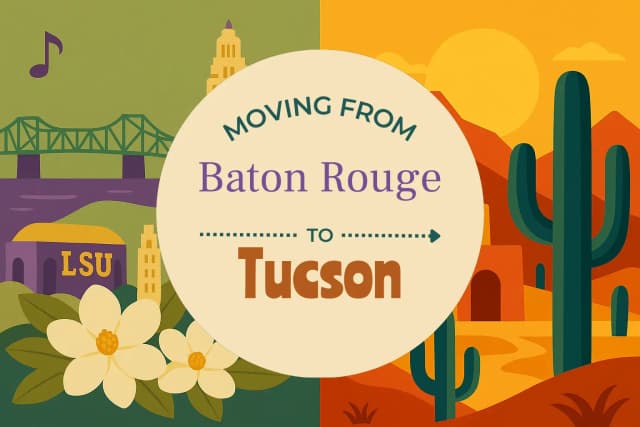 Moving from Baton Rouge to Tucson