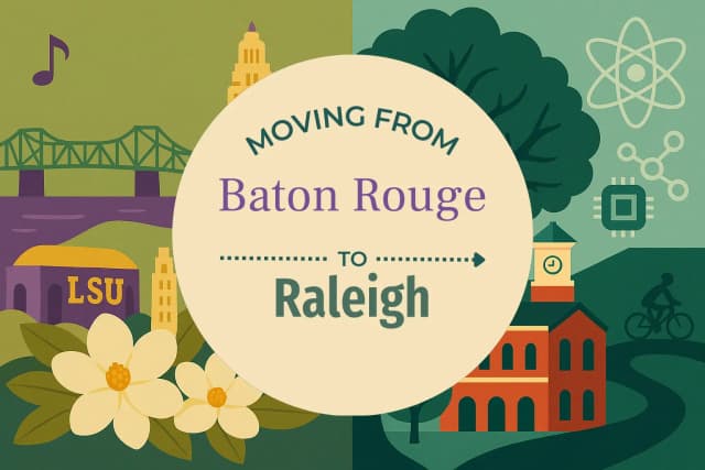 Moving from Baton Rouge to Raleigh