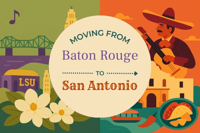 Moving from Baton Rouge to San Antonio
