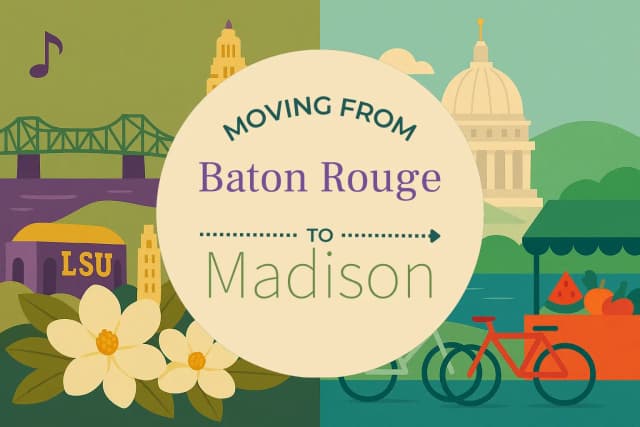 Moving from Baton Rouge to Madison