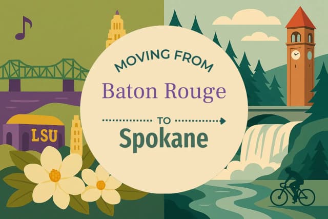Moving from Baton Rouge to Spokane