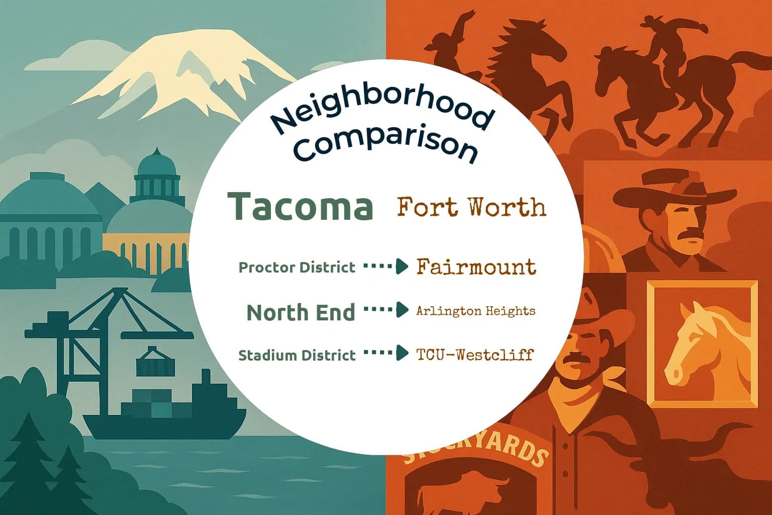 Tacoma vs Fort Worth Neighborhood Comparison