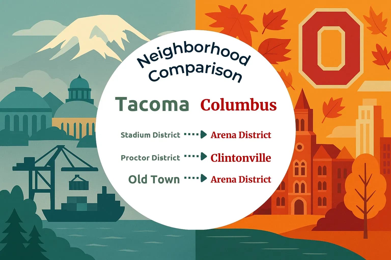 Tacoma vs Columbus Neighborhood Comparison