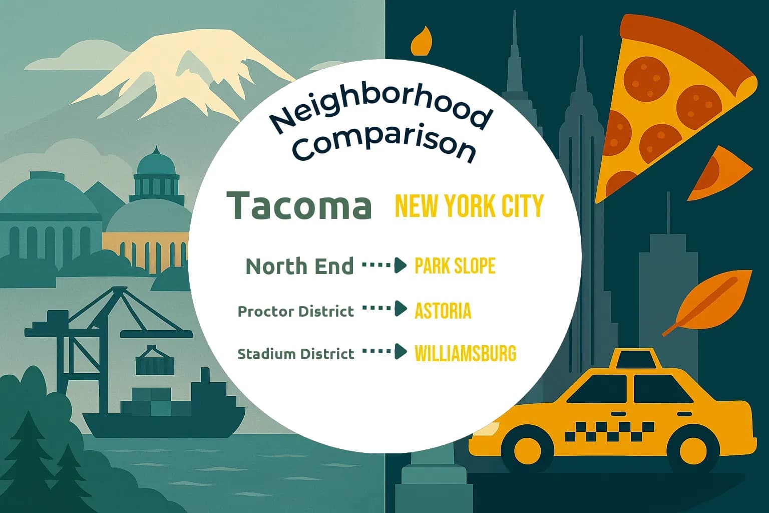 Tacoma vs New York City Neighborhood Comparison