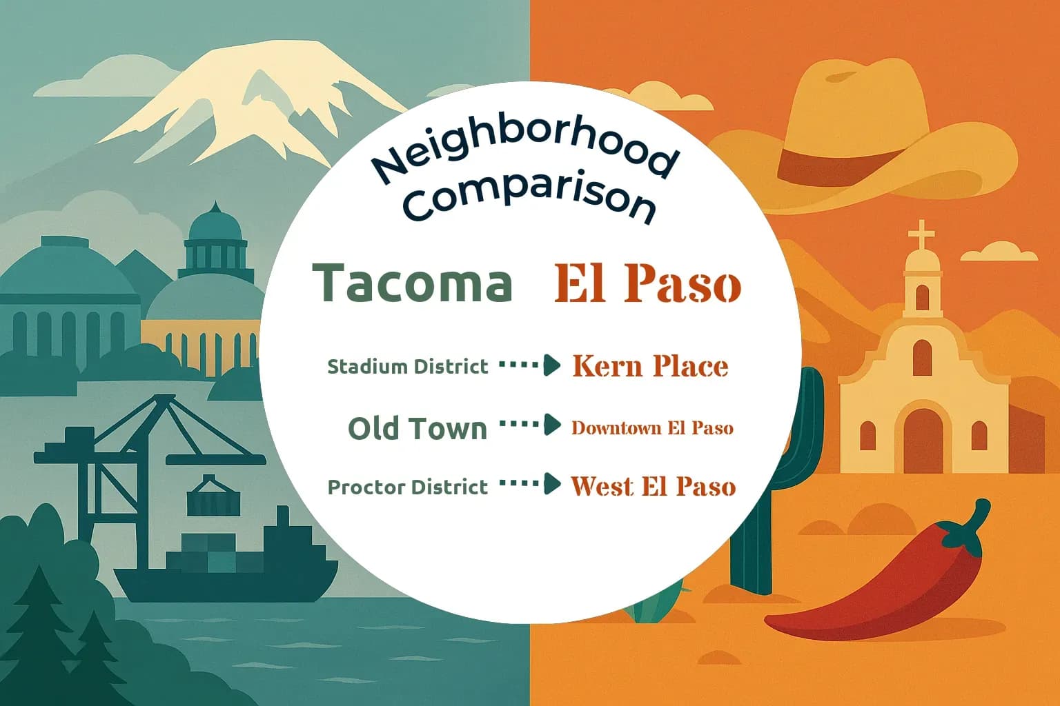 Tacoma vs El Paso Neighborhood Comparison