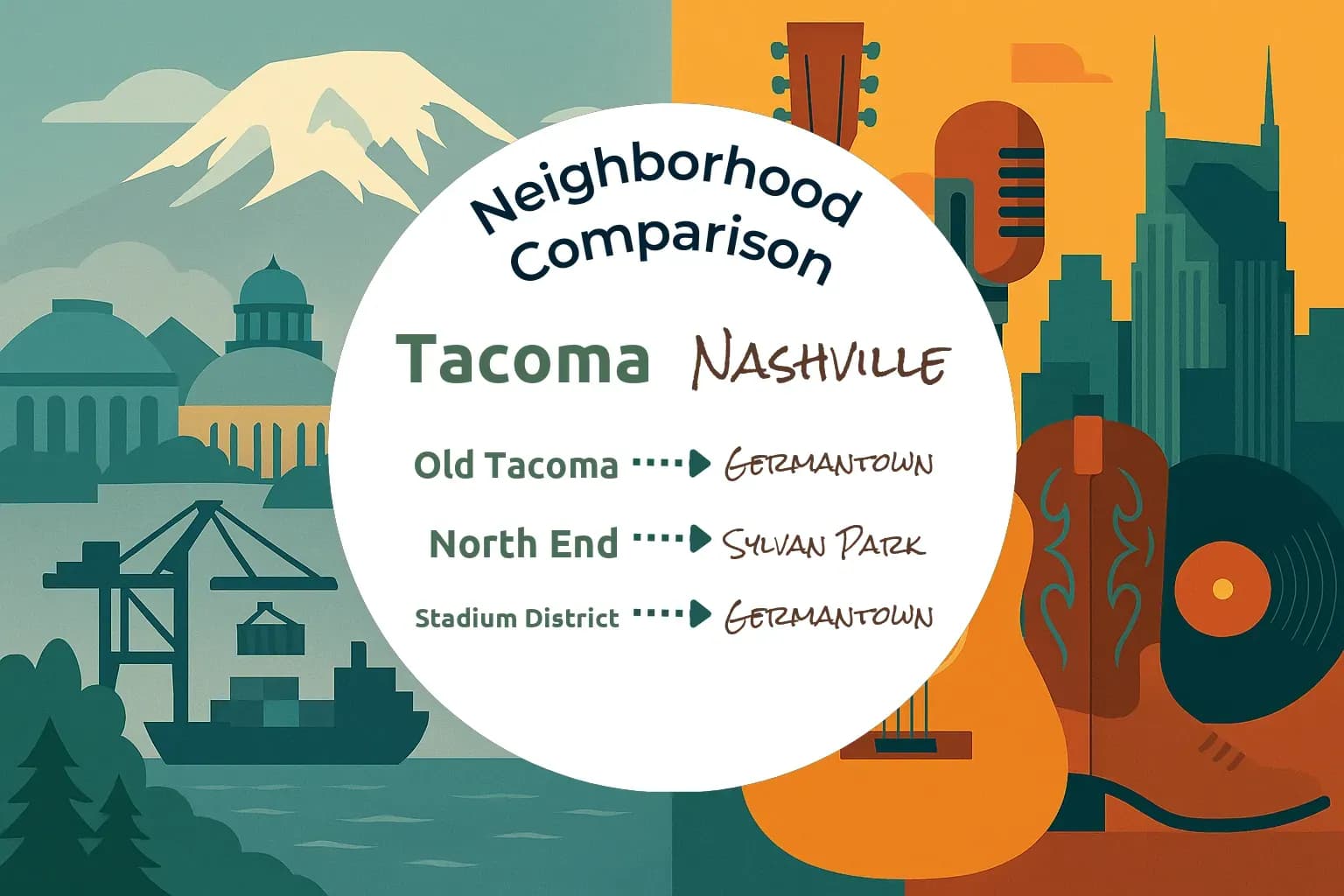 Tacoma vs Nashville Neighborhood Comparison
