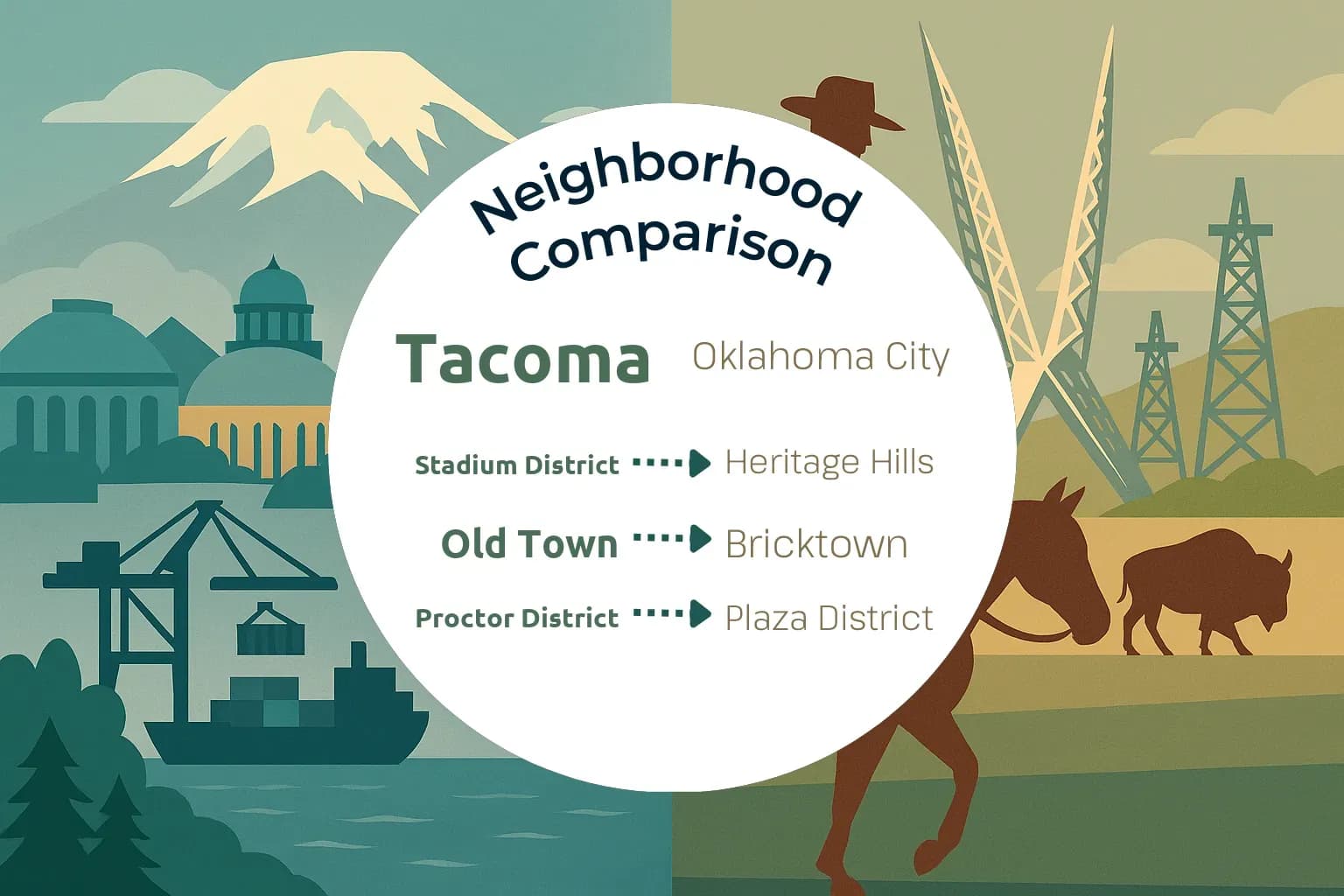 Tacoma vs Oklahoma City Neighborhood Comparison