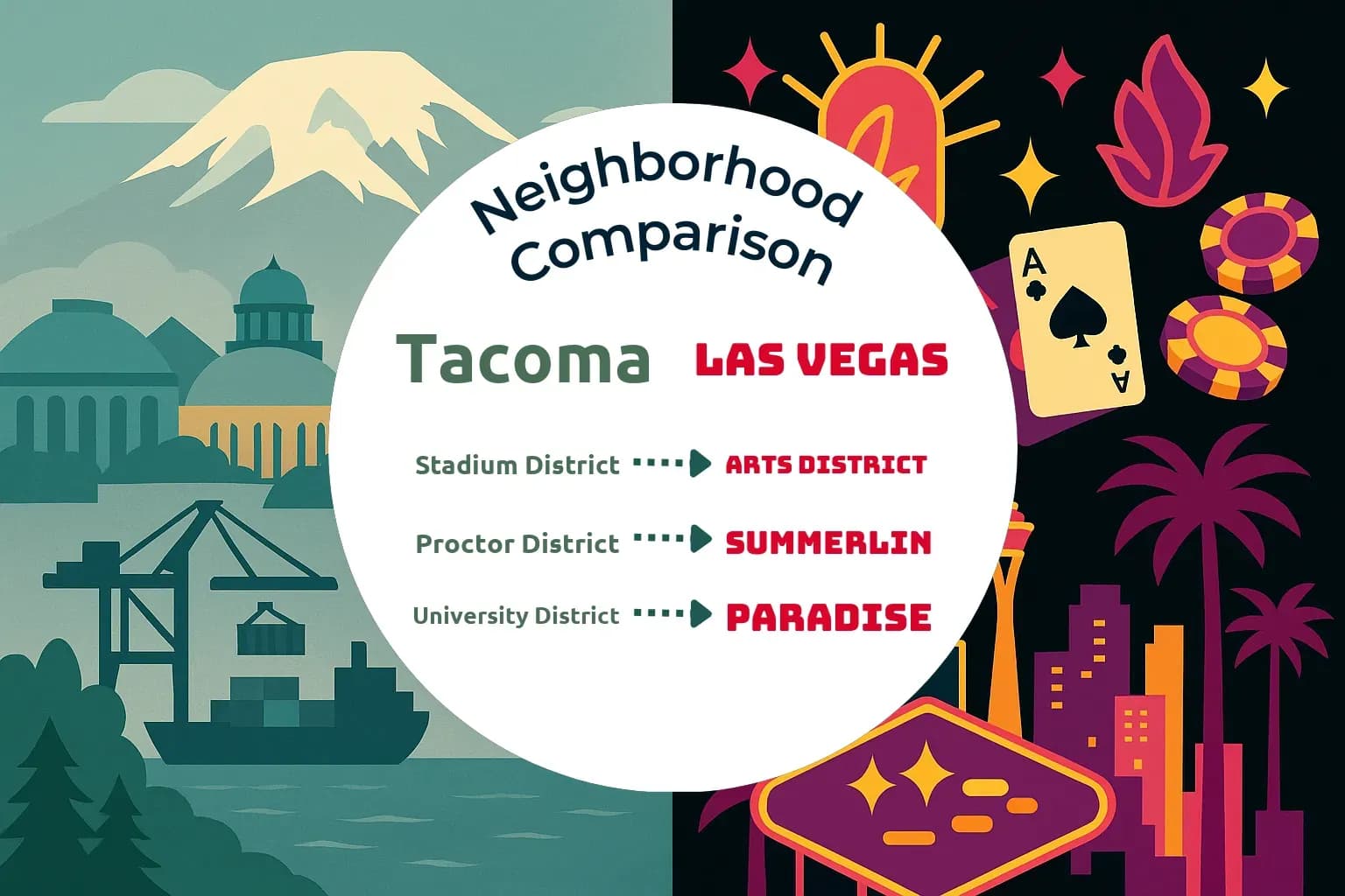 Tacoma vs Las Vegas Neighborhood Comparison