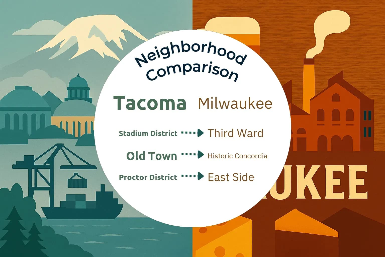 Tacoma vs Milwaukee Neighborhood Comparison
