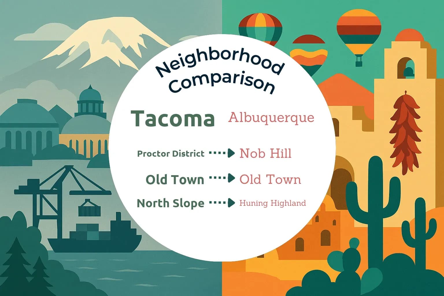 Tacoma vs Albuquerque Neighborhood Comparison