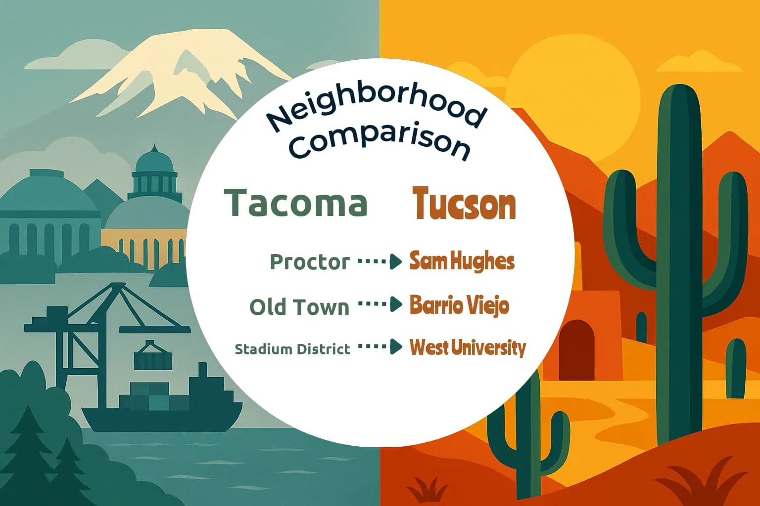 Tacoma vs Tucson Neighborhood Comparison