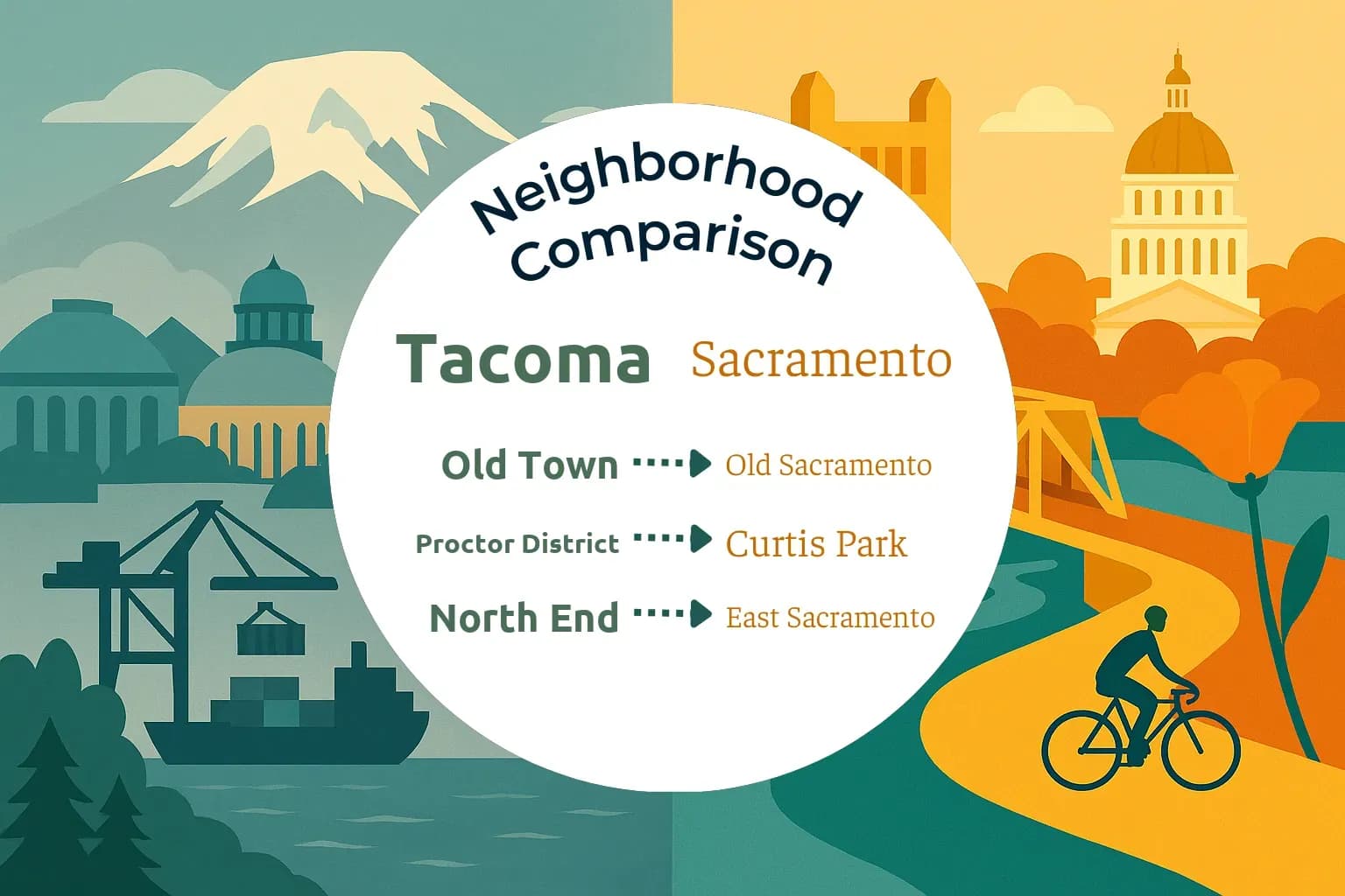 Tacoma vs Sacramento Neighborhood Comparison