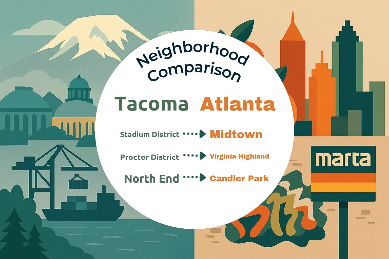 Tacoma vs Atlanta Neighborhood Comparison
