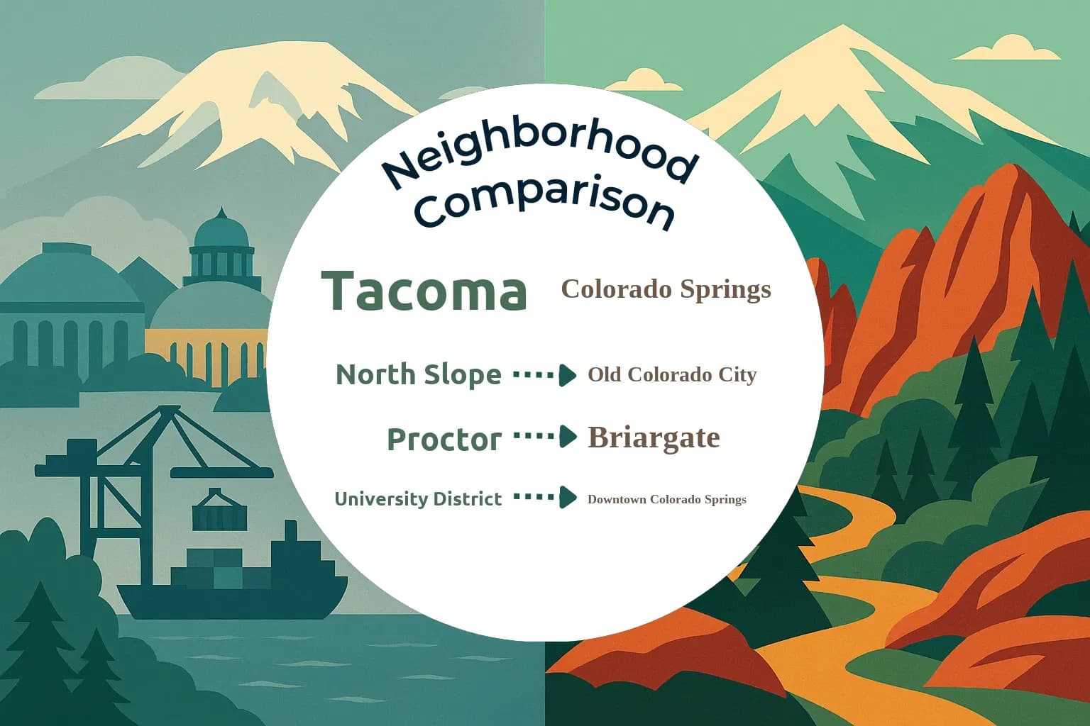 Tacoma vs Colorado Springs Neighborhood Comparison