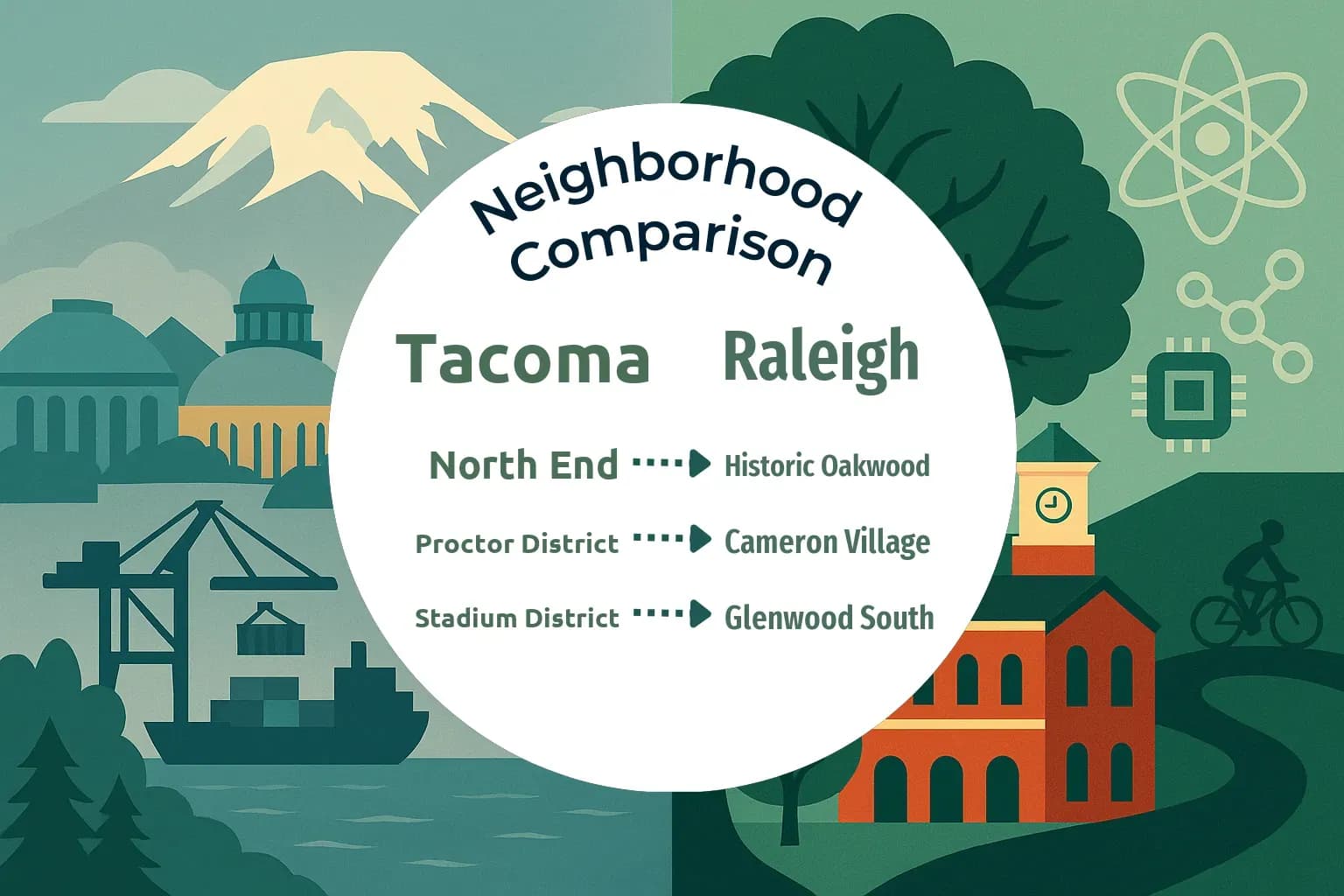 Tacoma vs Raleigh Neighborhood Comparison