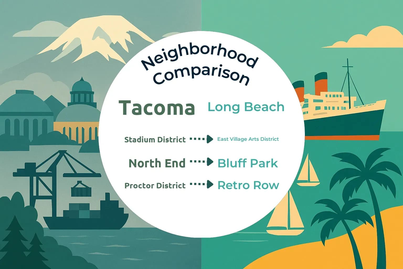 Tacoma vs Long Beach Neighborhood Comparison