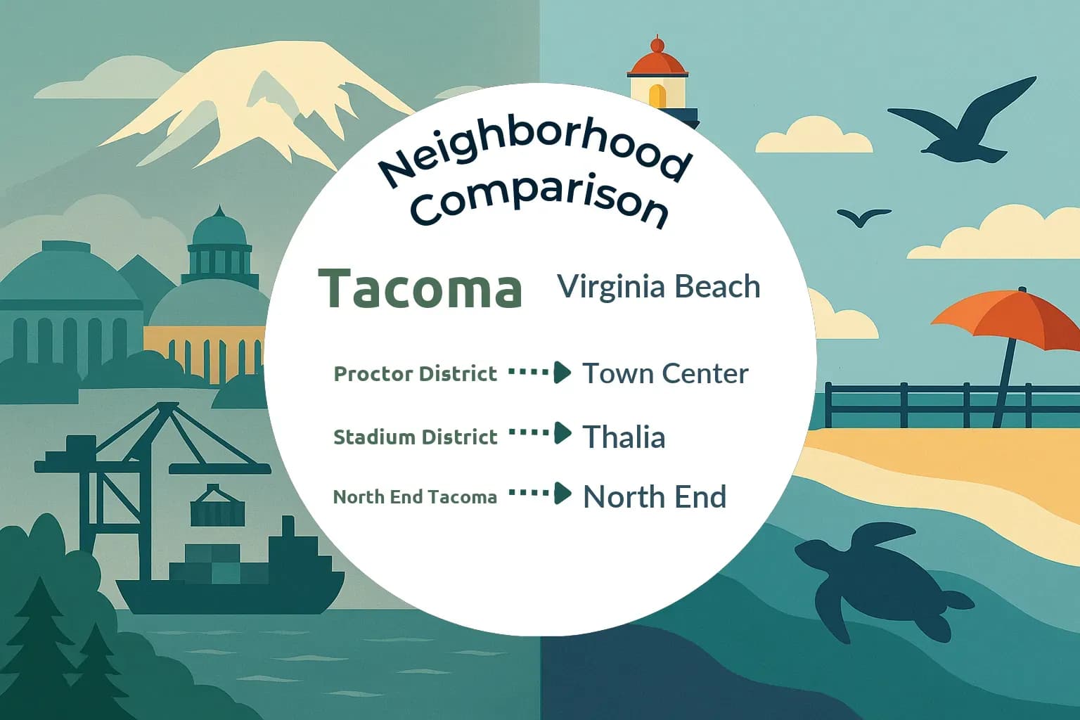 Tacoma vs Virginia Beach Neighborhood Comparison