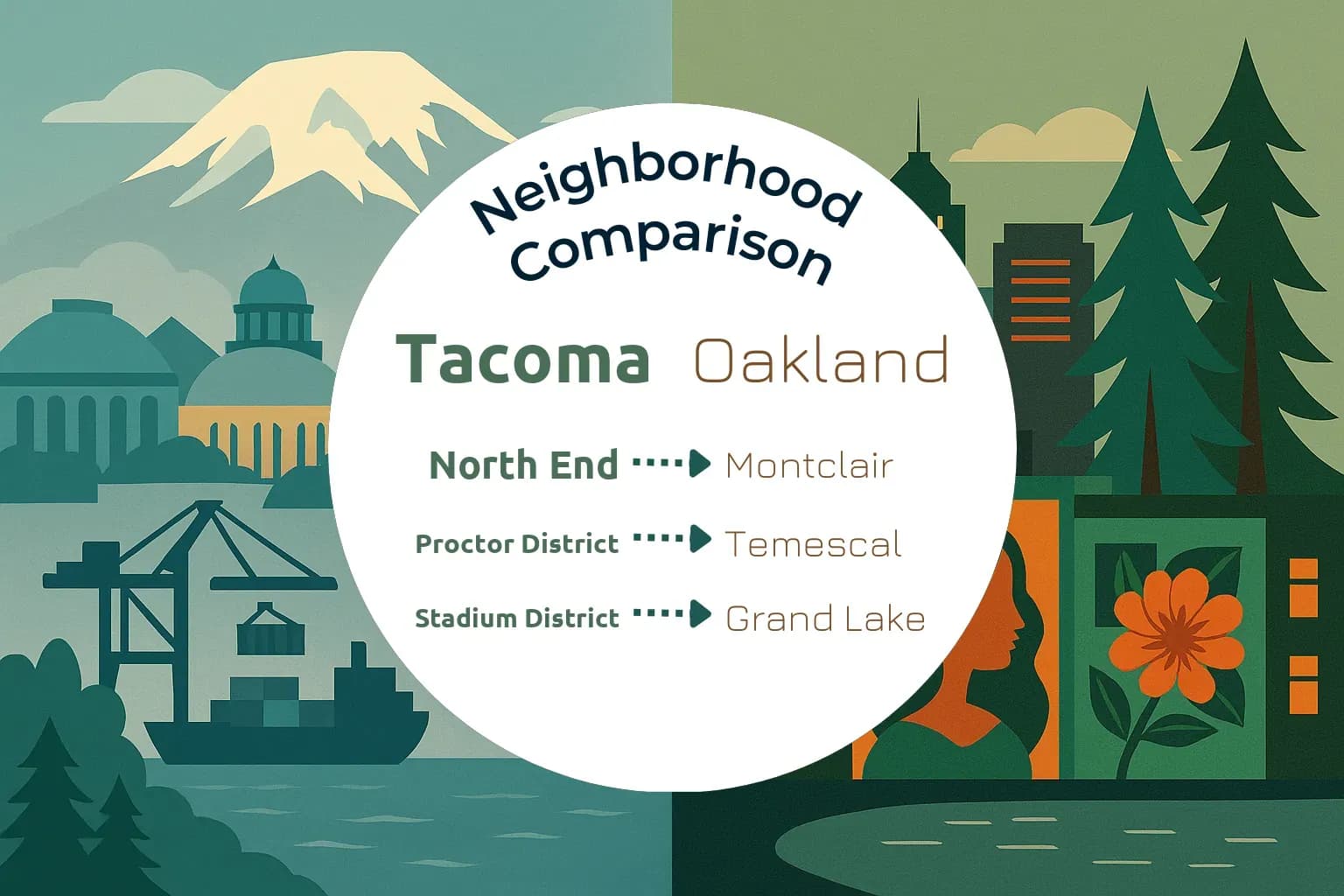 Tacoma vs Oakland Neighborhood Comparison