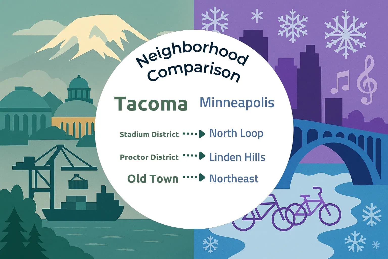 Tacoma vs Minneapolis Neighborhood Comparison