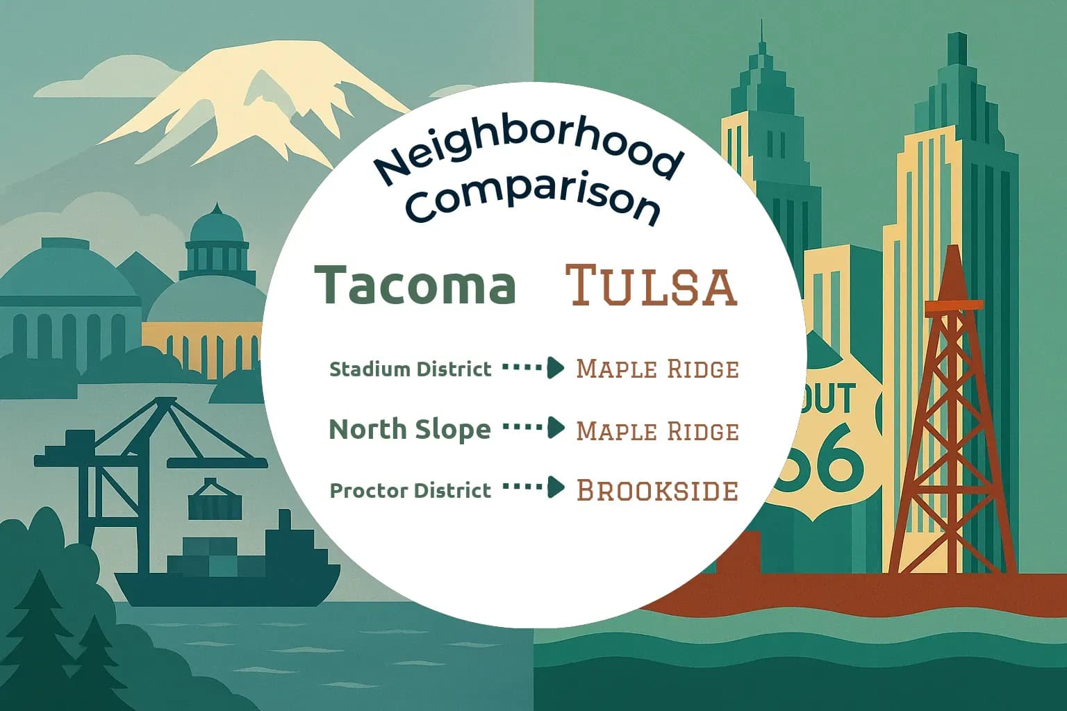Tacoma vs Tulsa Neighborhood Comparison