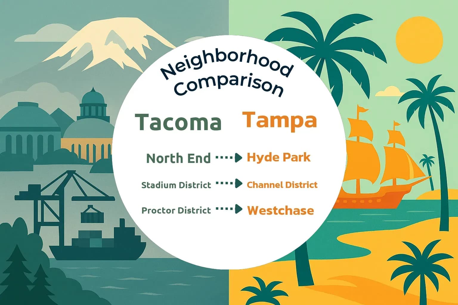 Tacoma vs Tampa Neighborhood Comparison