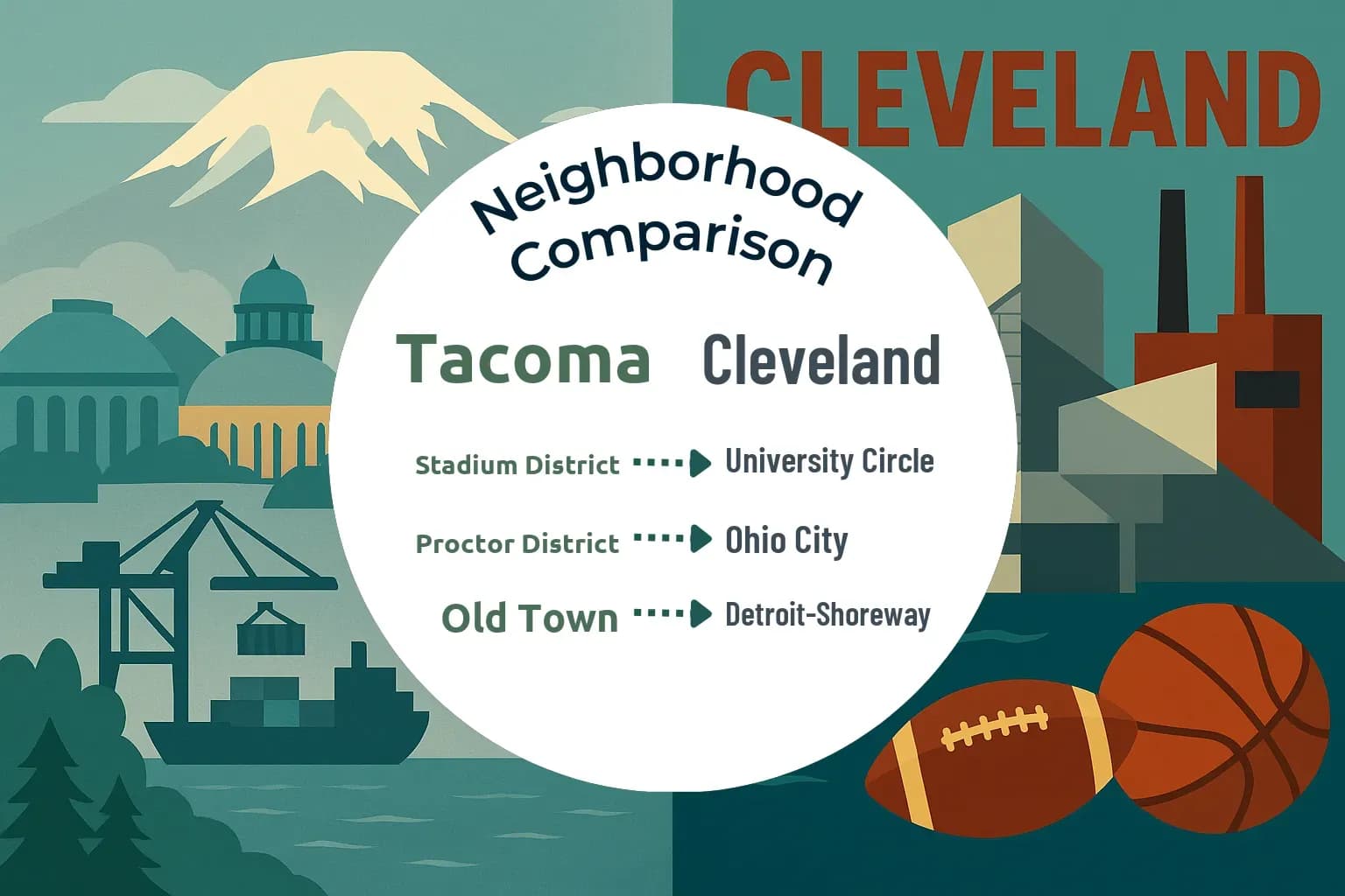 Tacoma vs Cleveland Neighborhood Comparison