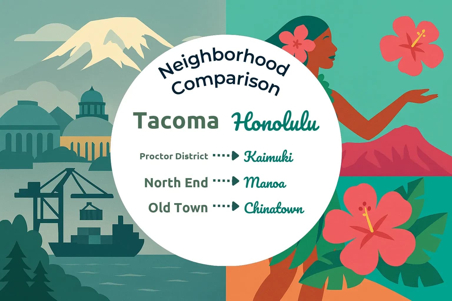 Tacoma vs Honolulu Neighborhood Comparison
