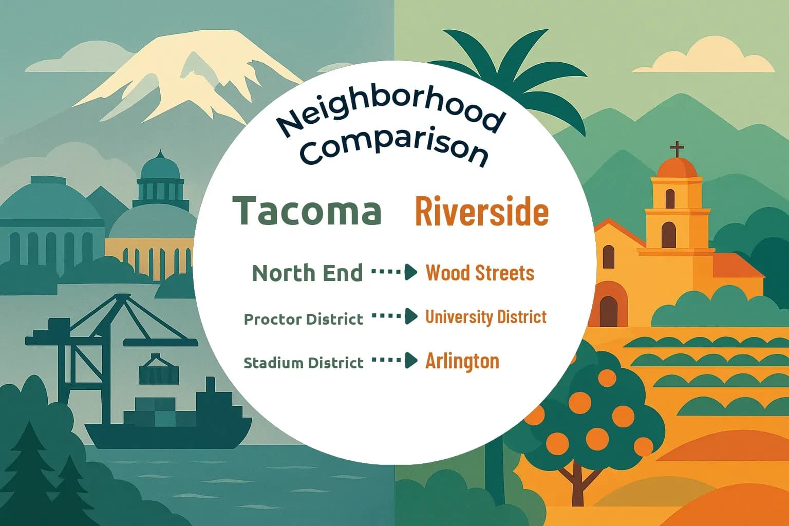 Tacoma vs Riverside Neighborhood Comparison