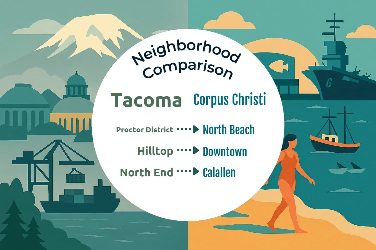 Tacoma vs Corpus Christi Neighborhood Comparison