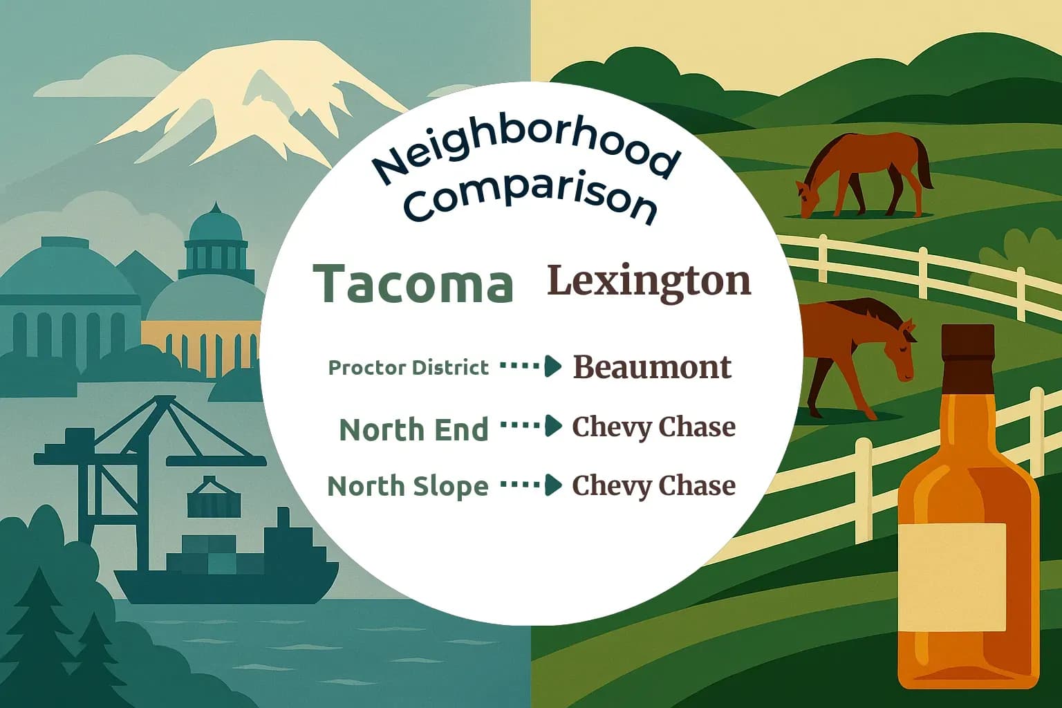 Tacoma vs Lexington Neighborhood Comparison