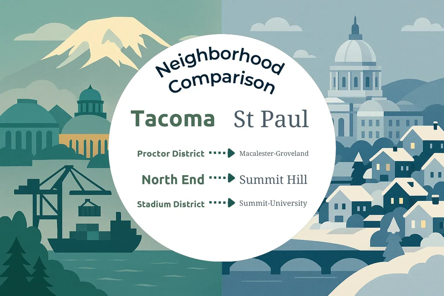 Tacoma vs St. Paul Neighborhood Comparison
