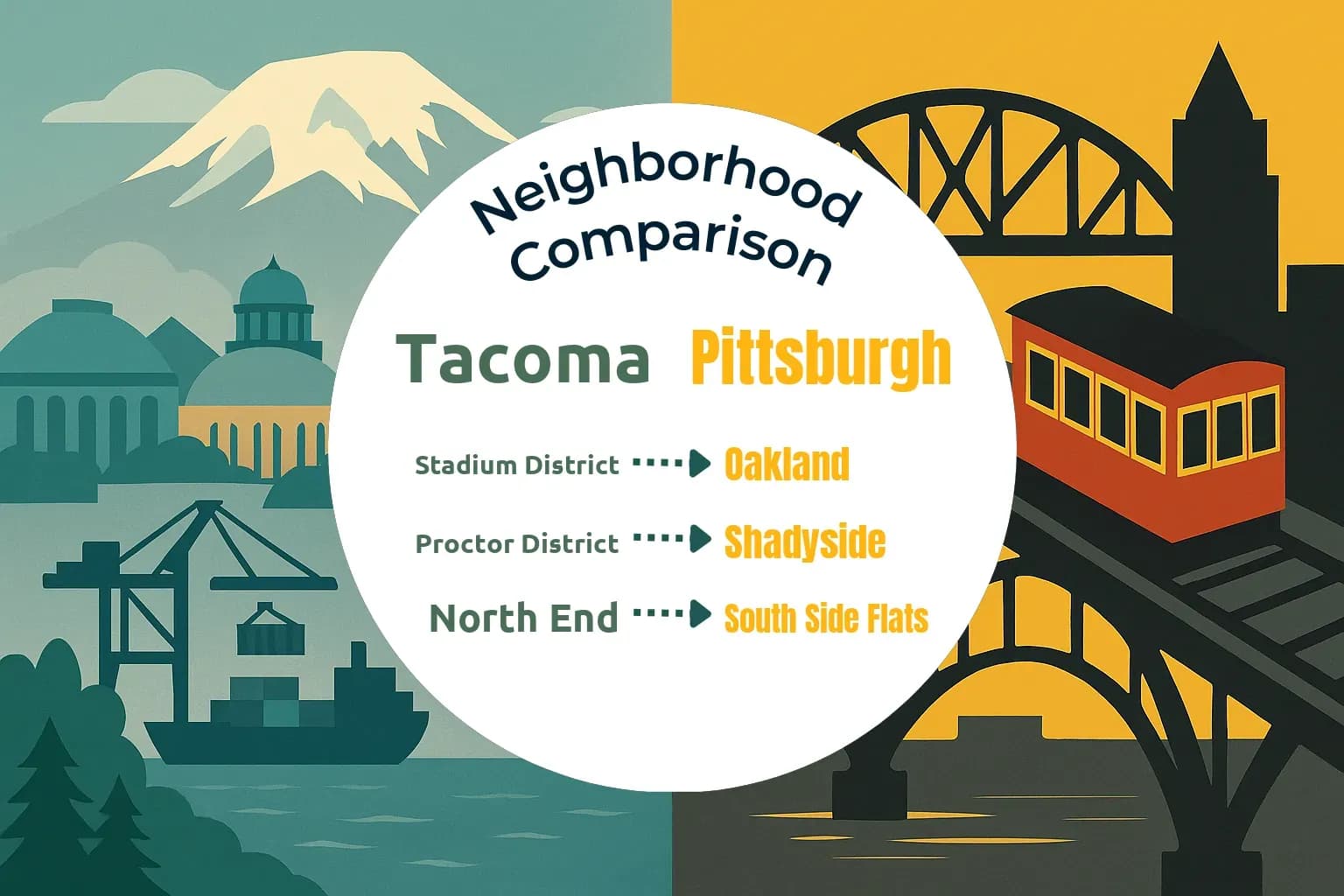Tacoma vs Pittsburgh Neighborhood Comparison