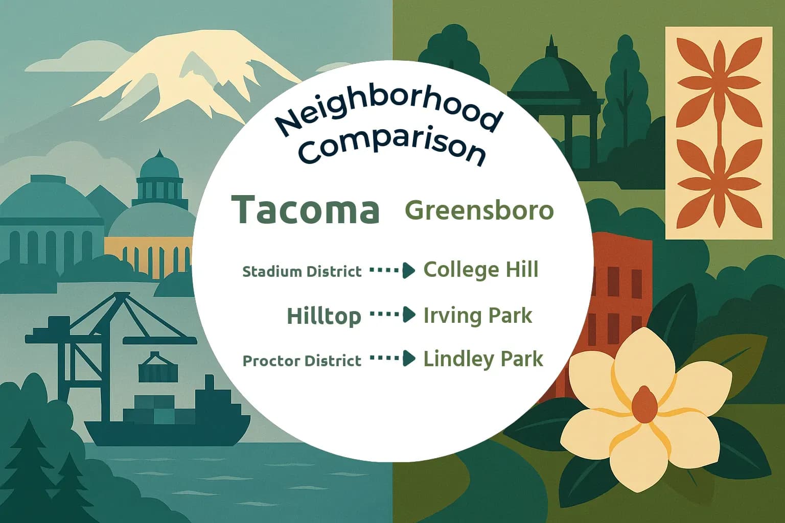 Tacoma vs Greensboro Neighborhood Comparison