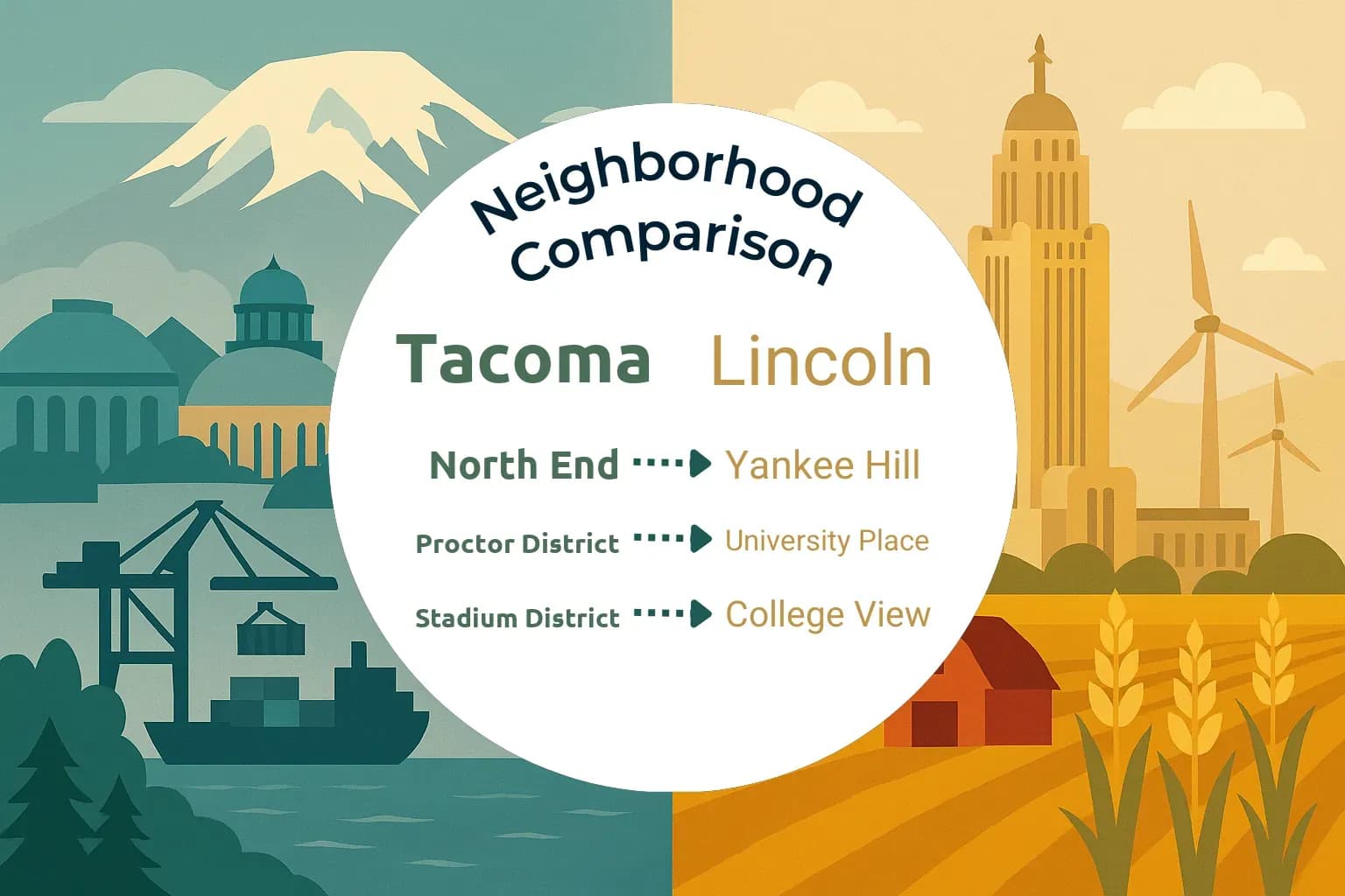 Tacoma vs Lincoln Neighborhood Comparison