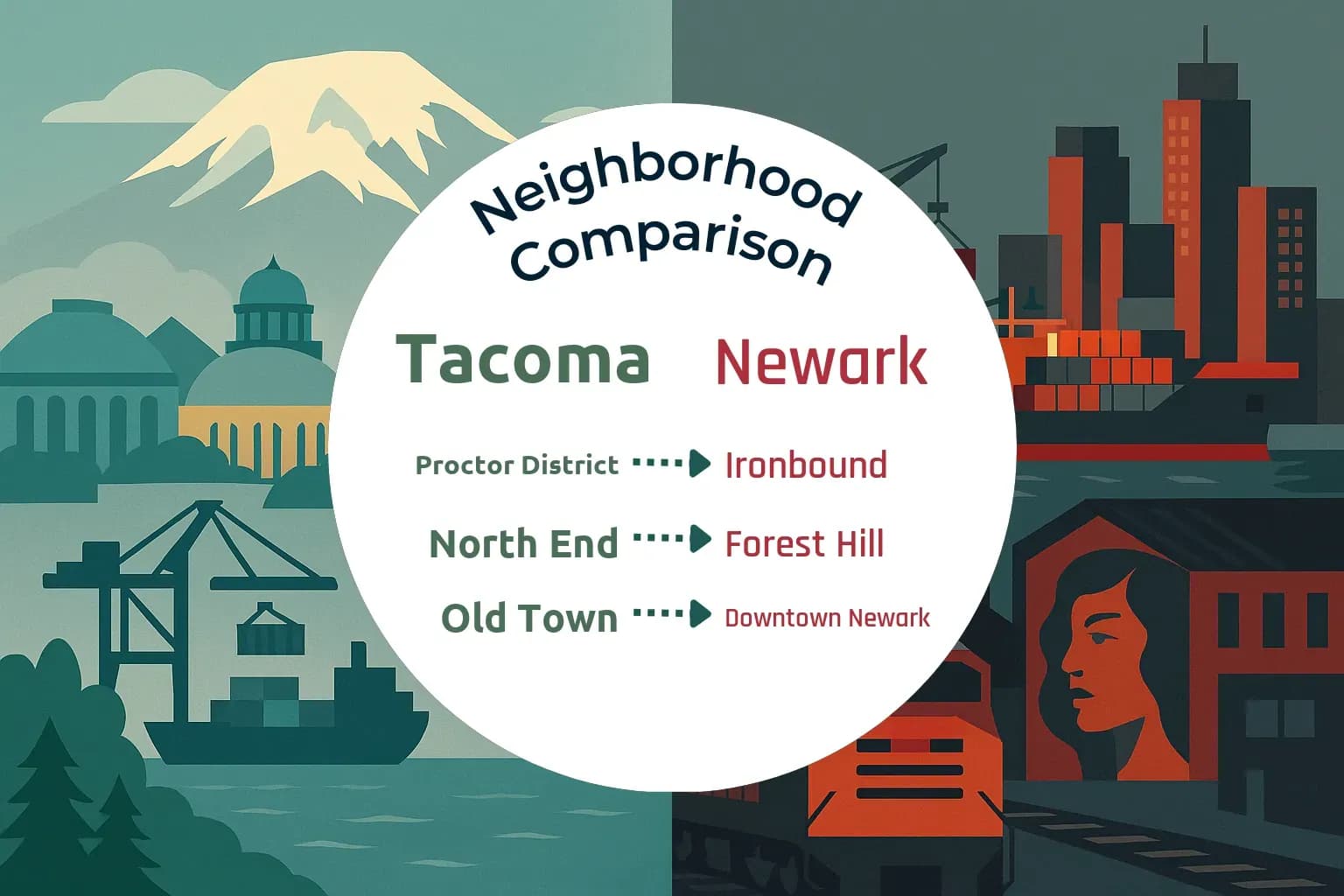 Tacoma vs Newark Neighborhood Comparison