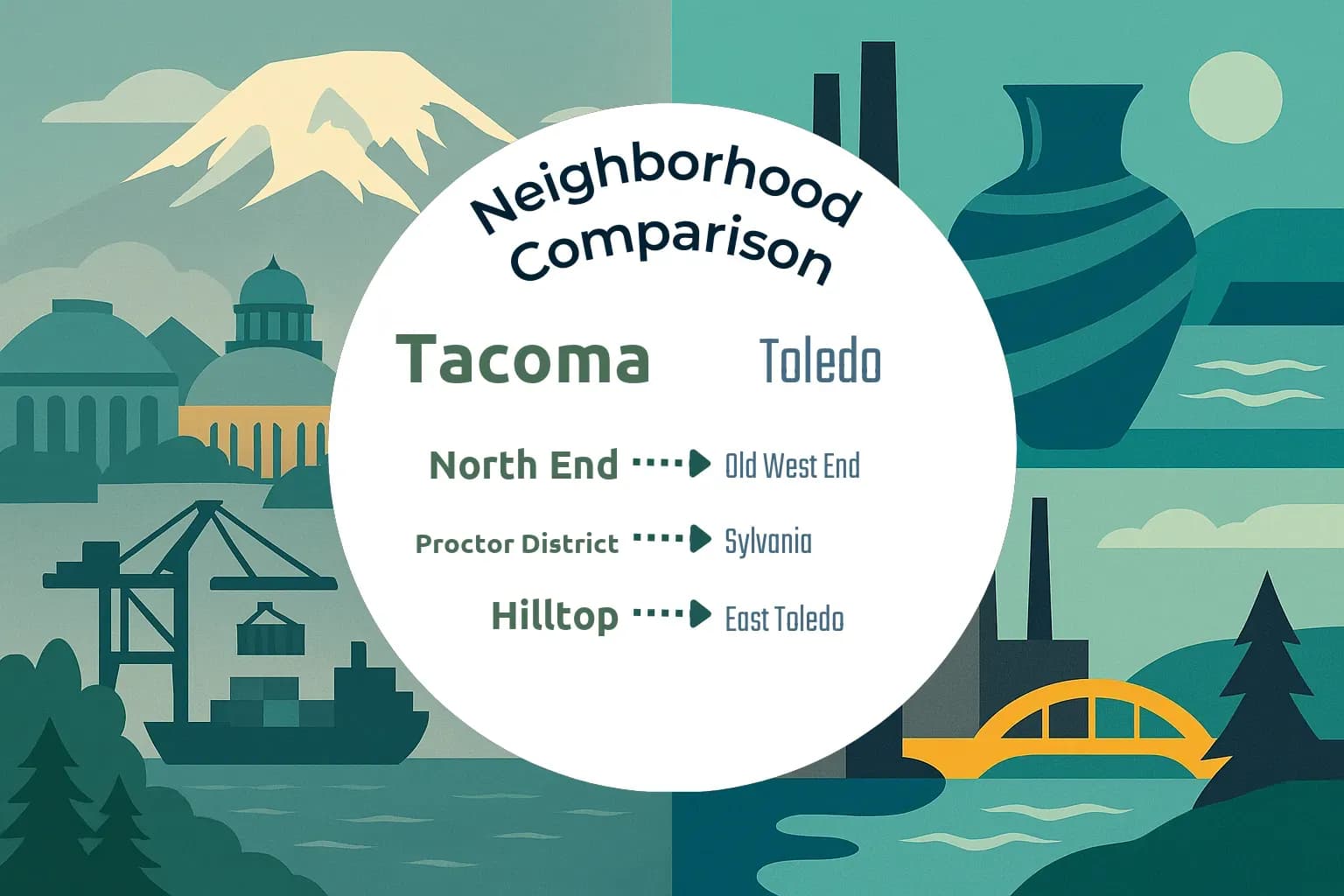 Tacoma vs Toledo Neighborhood Comparison