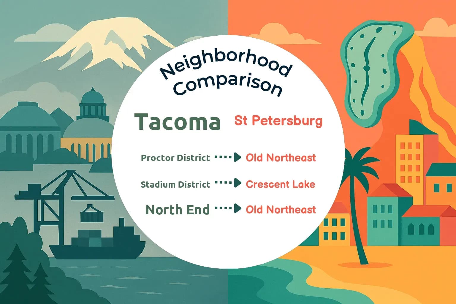 Tacoma vs St. Petersburg Neighborhood Comparison