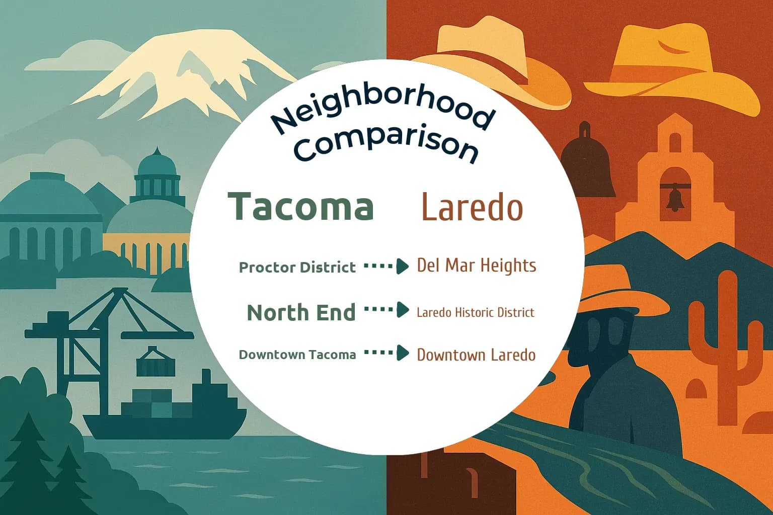 Tacoma vs Laredo Neighborhood Comparison