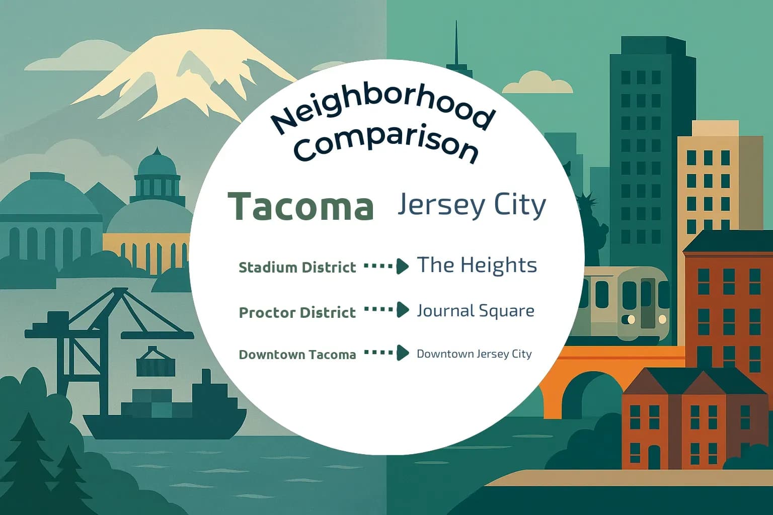 Tacoma vs Jersey City Neighborhood Comparison