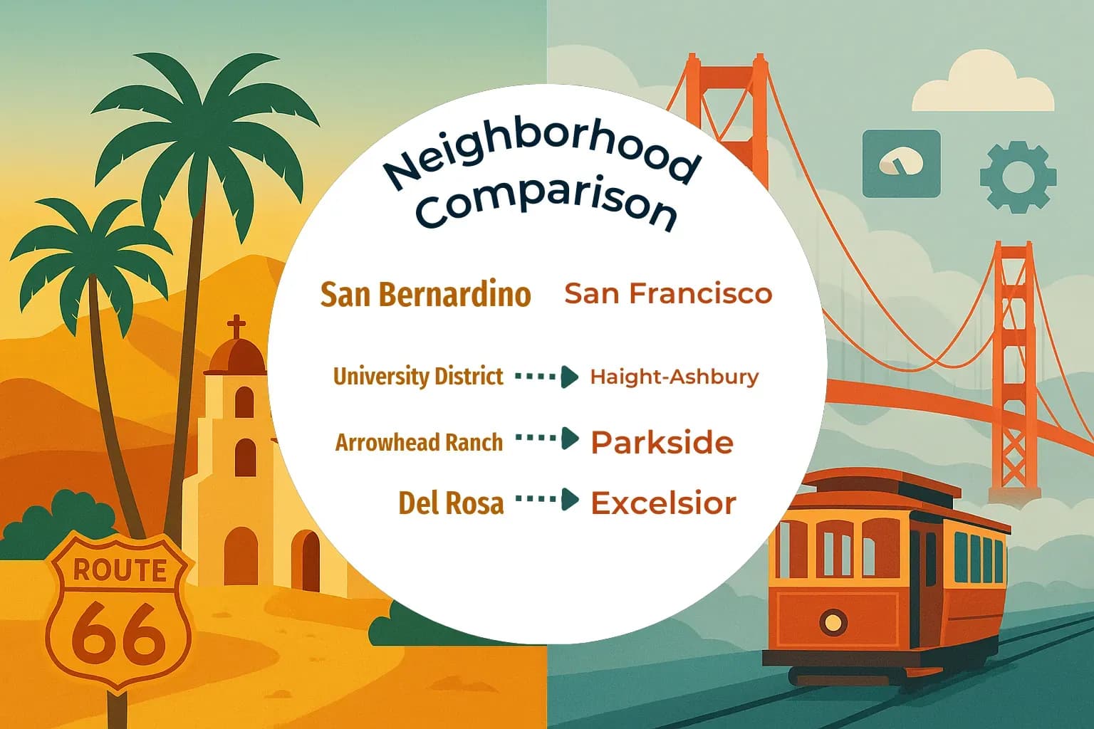 San Bernardino vs San Francisco Neighborhood Comparison