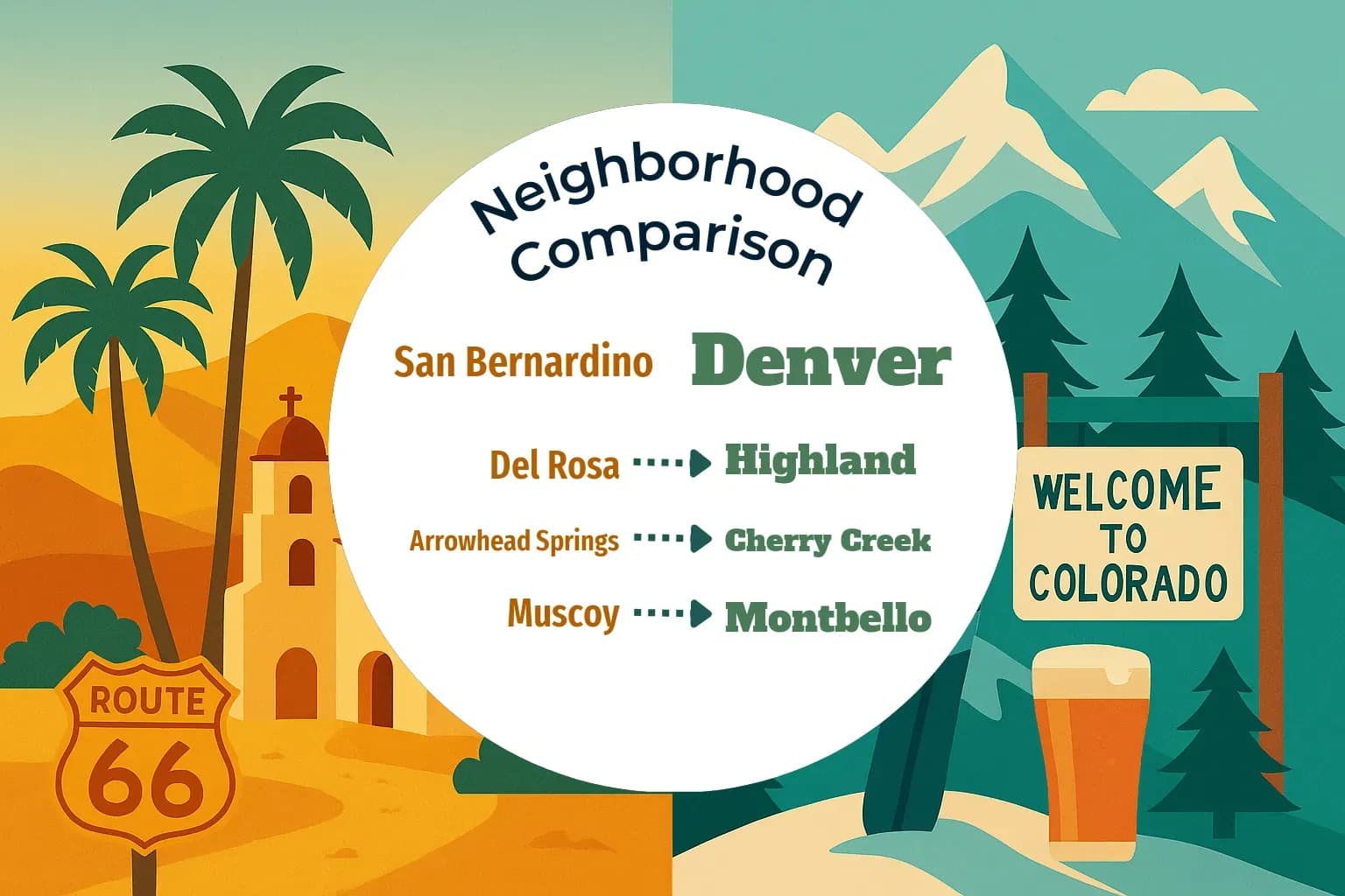 San Bernardino vs Denver Neighborhood Comparison