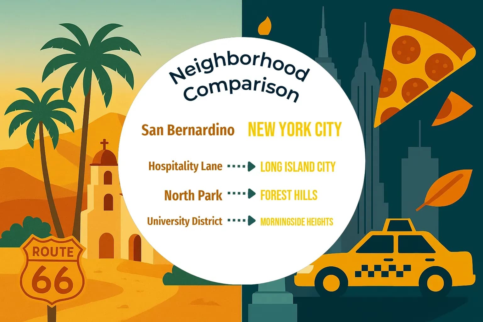 San Bernardino vs New York City Neighborhood Comparison