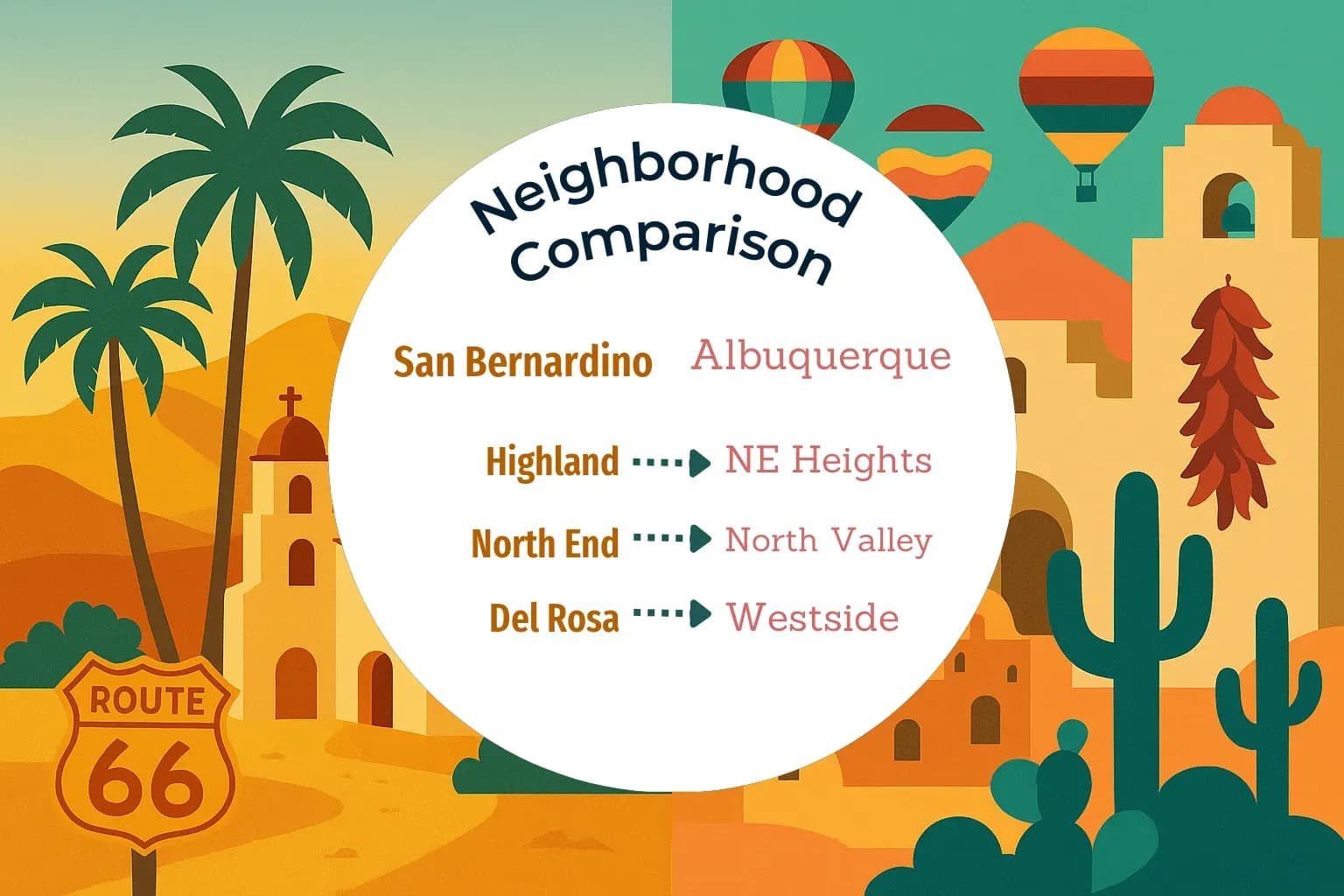 San Bernardino vs Albuquerque Neighborhood Comparison