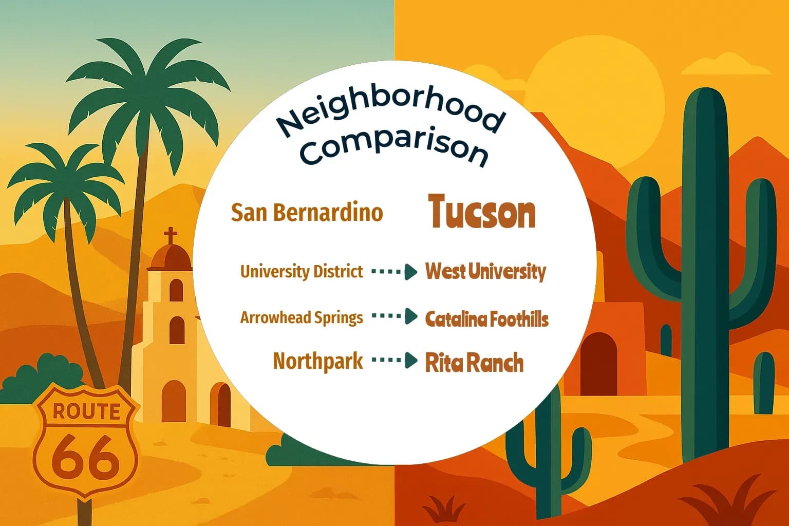 San Bernardino vs Tucson Neighborhood Comparison