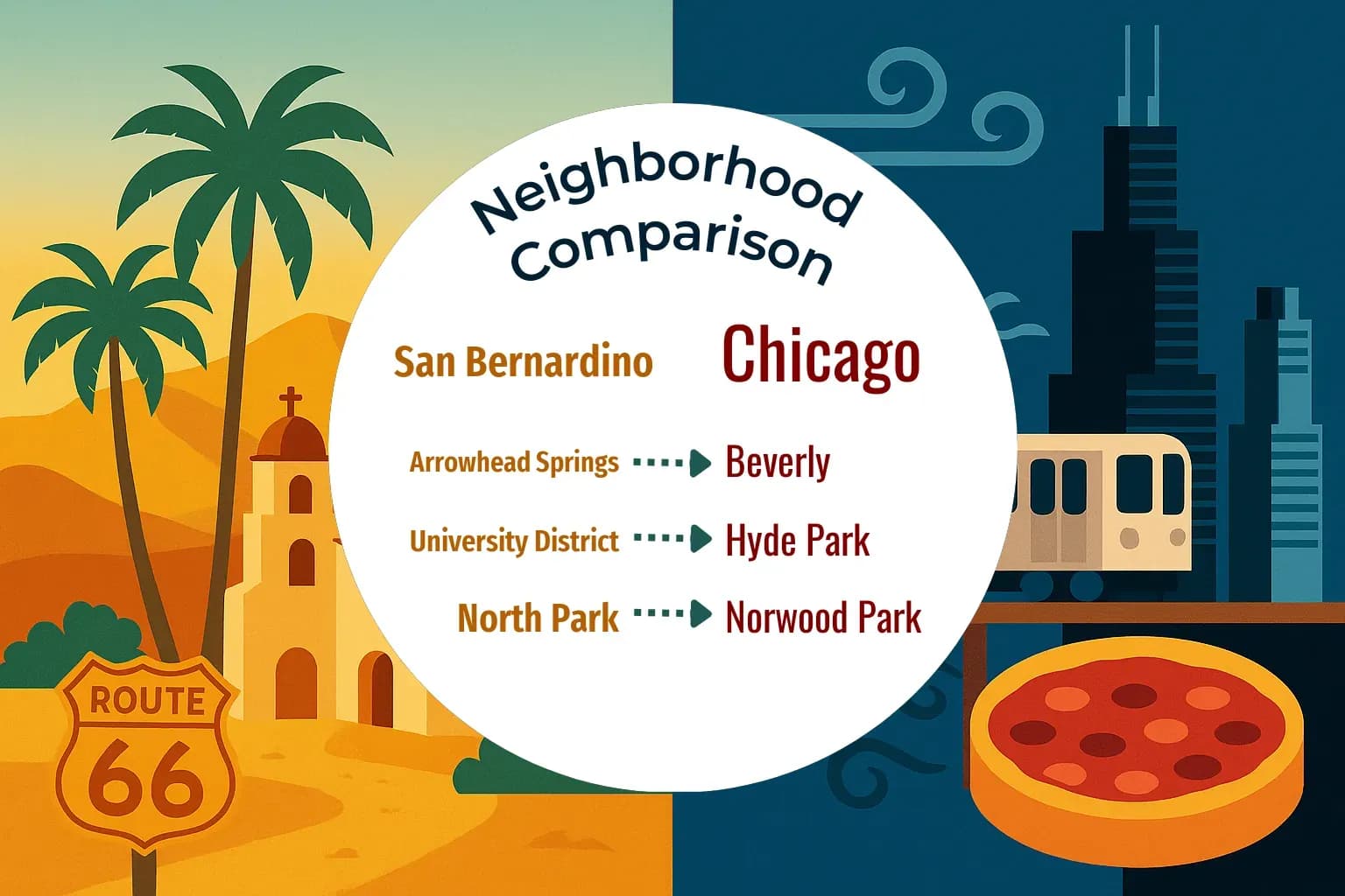 San Bernardino vs Chicago Neighborhood Comparison