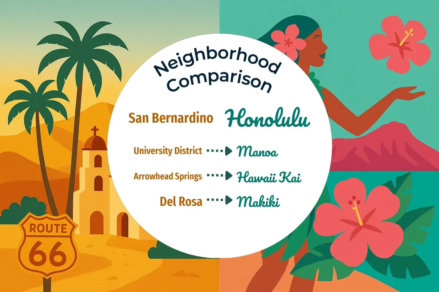 San Bernardino vs Honolulu Neighborhood Comparison