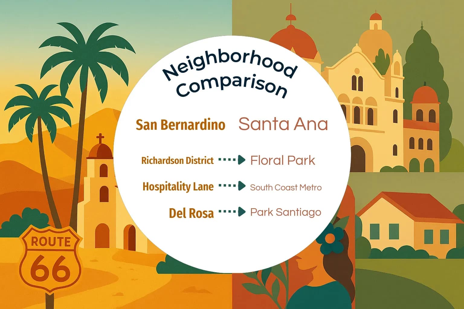 San Bernardino vs Santa Ana Neighborhood Comparison
